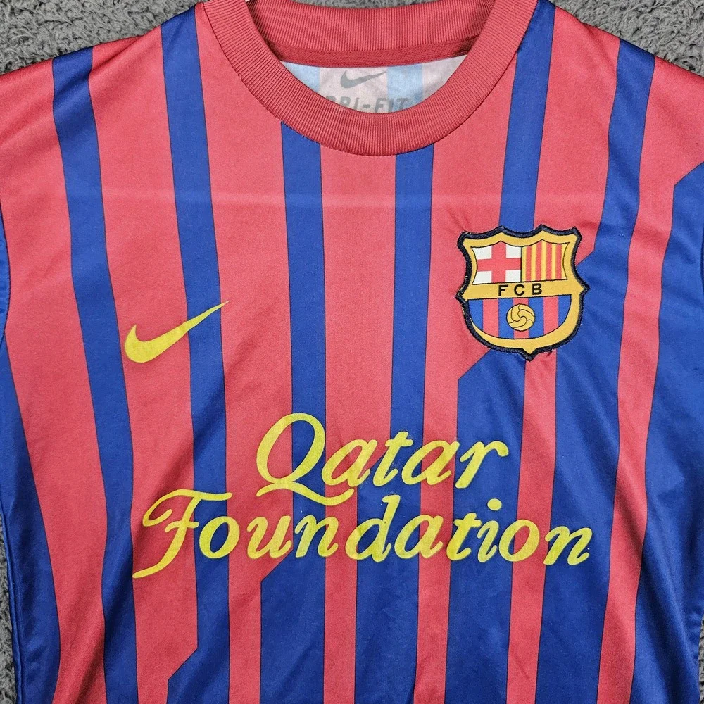 Nike Qatar Foundation‎ Jersey Kids Large Fabregas FC Barcelona Soccer